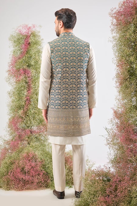 Kasbah Scallop Pattern Nehru Jacket 