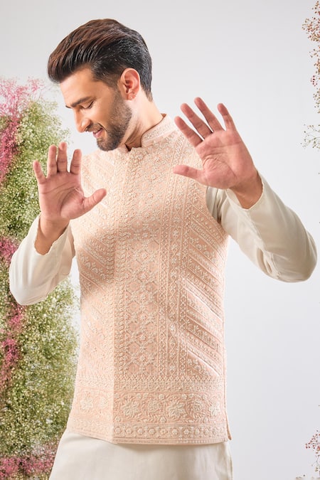 Kasbah Handwork Embroidered Nehru Jacket 