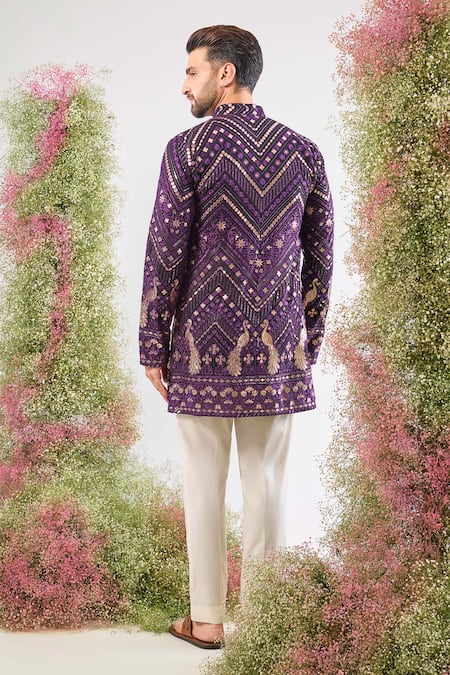 Kasbah Peacock Motif Georgette Kurta 