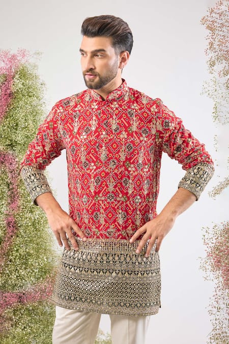 Kasbah Bandhani Georgette Short Kurta 