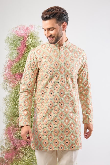 Kasbah Thread Embroidered Kurta 