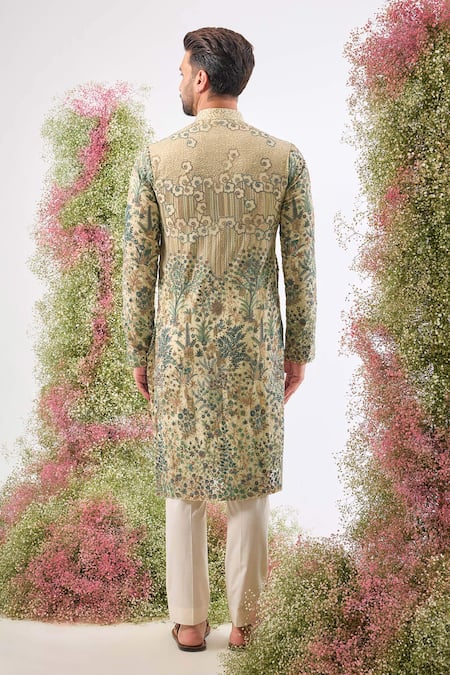 Kasbah Floral Threadwork Georgette Kurta 