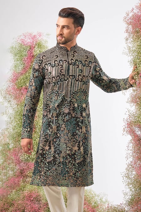 Kasbah Floral Embroidered Kurta  
