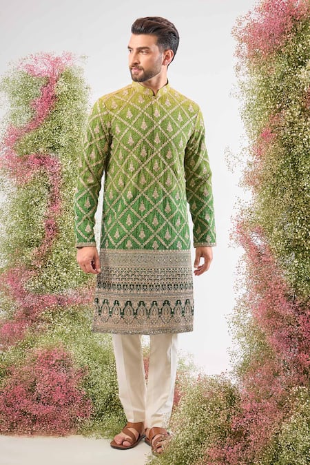 Kasbah Bandhani Print Georgette Kurta  