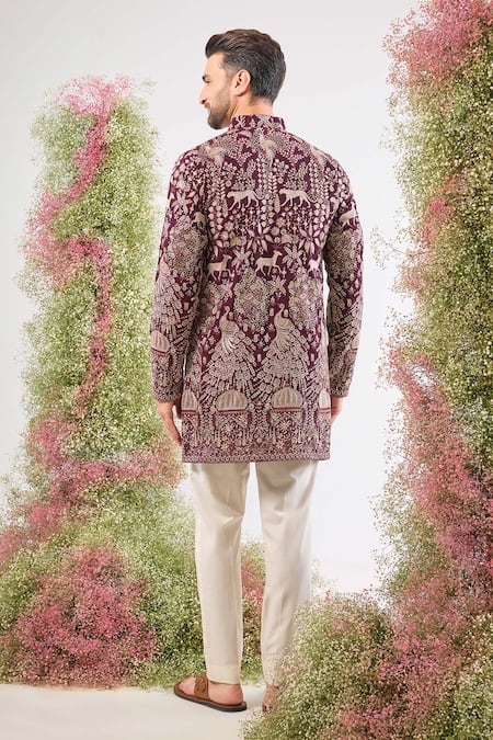 Kasbah Zari Sequin Embellished Short Kurta 