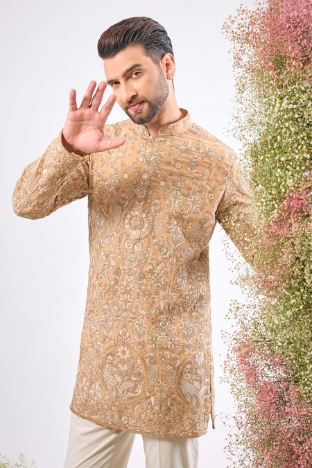 Kasbah Zari Sequin Embroidered Kurta 