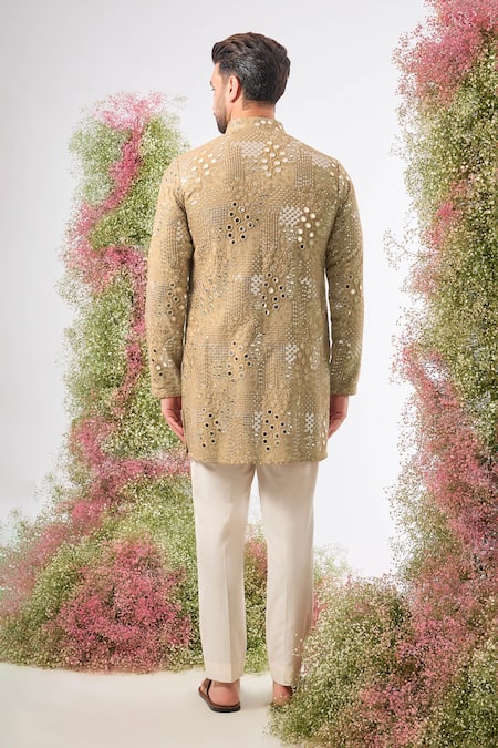 Kasbah Mirror Work Sequin Embellished Kurta 