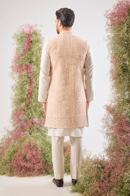 Kasbah Hand Work Geometric Nehru Jacket 