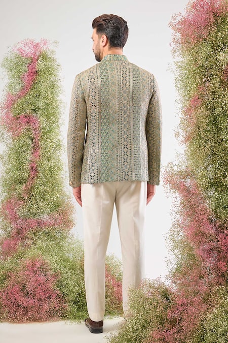 Kasbah Zari Work Georgette Bandhgala  