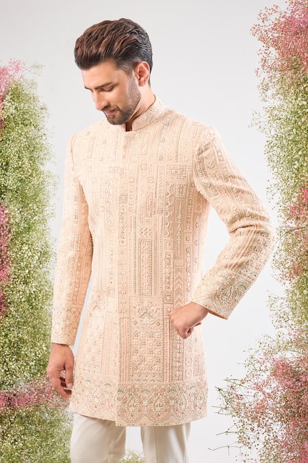 Kasbah Geometric Work Sherwani 