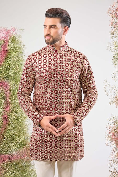 Kasbah Mirror Zari Work Kurta 