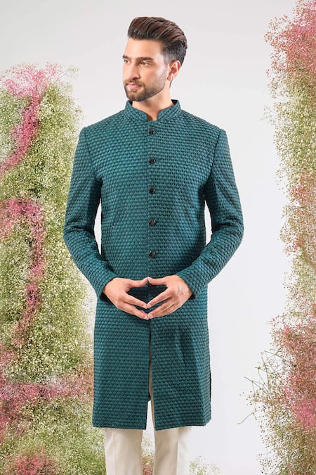 Kasbah Thread Work Sherwani Jacket 