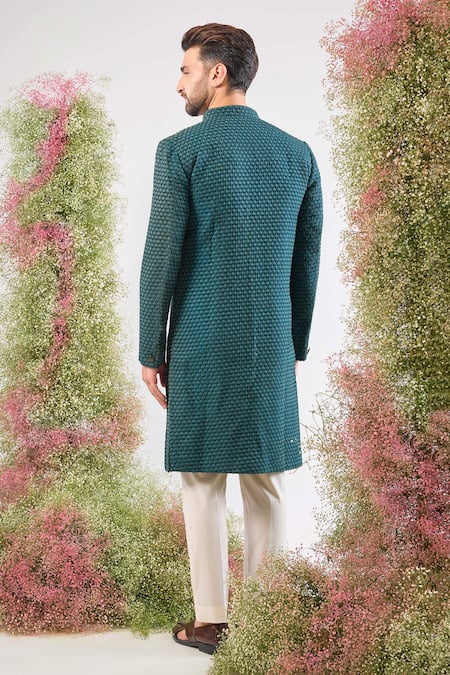 Kasbah Thread Work Sherwani Jacket 