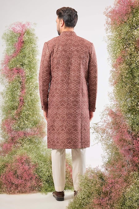 Kasbah Geometrical Pattern Sherwani 