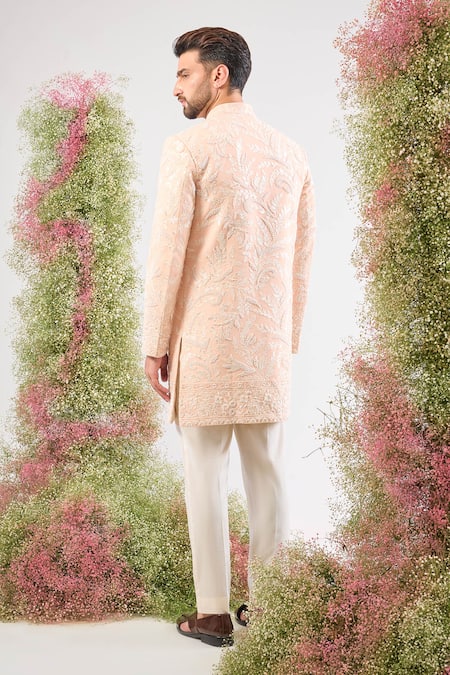 Kasbah Floral Embroidered Sherwani Jacket 