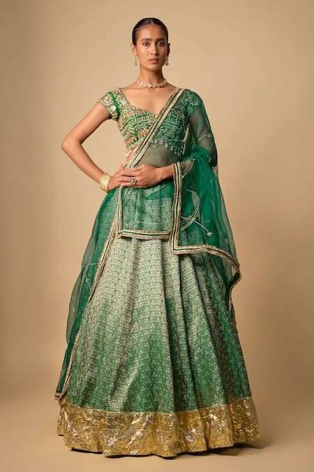 Neha Khullar Zardozi Embroidered Lehenga Set 