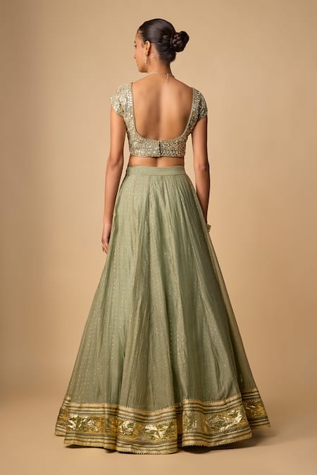Neha Khullar Mirror Work Lehenga Set 