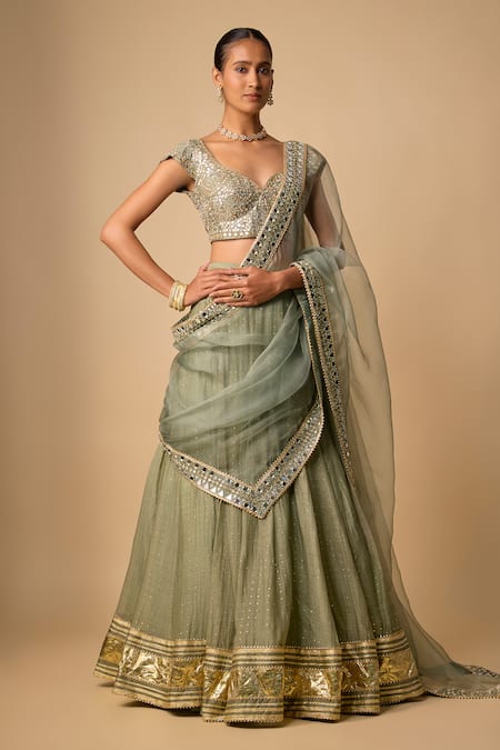 Neha Khullar Mirror Work Lehenga Set 
