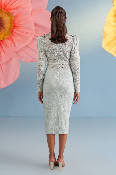 Parul And Preyanka Powder Blue Blair Dress 