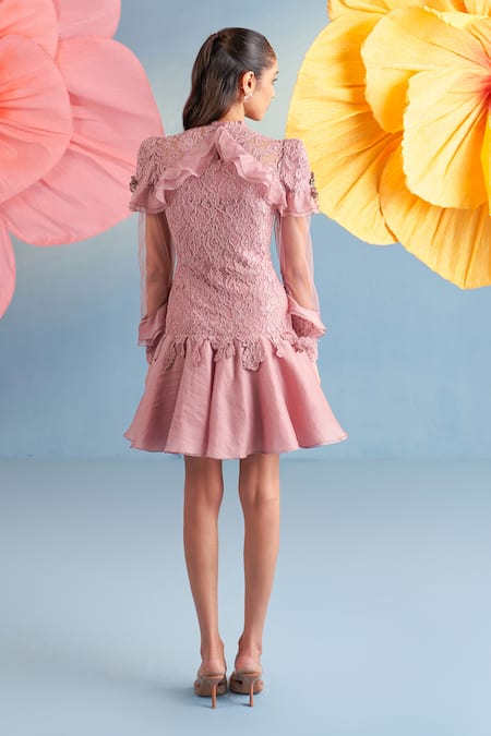 Parul And Preyanka Dusty Rose Portia Dress 