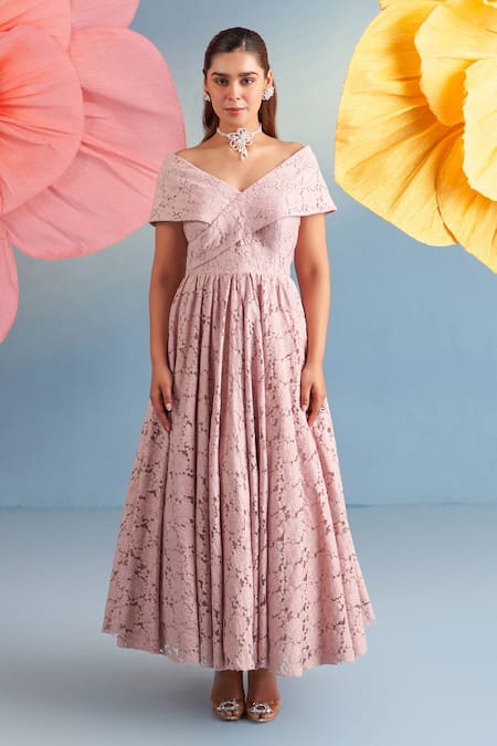 Parul And Preyanka Diana Rose Long Dress 