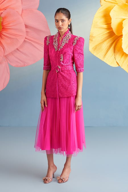 Parul And Preyanka Serena Jacket & Skirt Set 