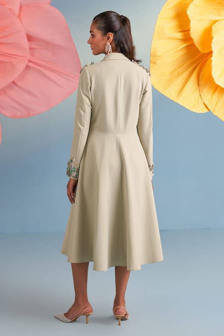 Parul And Preyanka Audrey Dress With Belt 