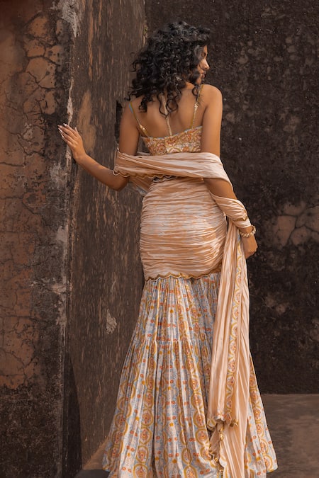 Punit Balana Noor Draped Gharara With Blouse 