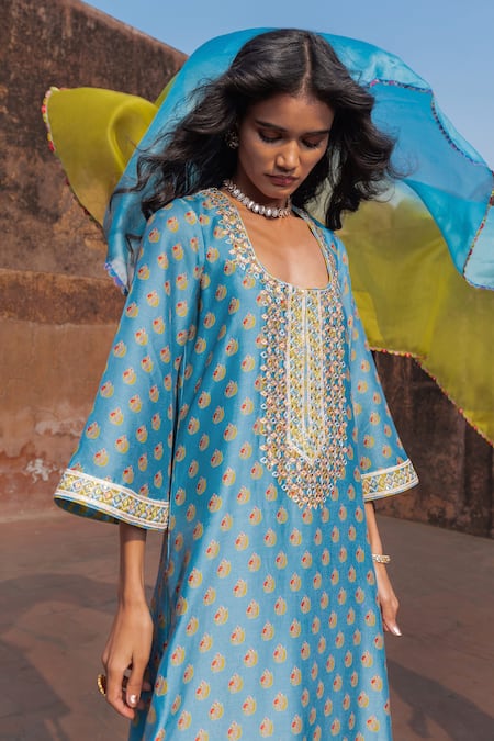 Punit Balana Floral Print Kurta Pant Set 