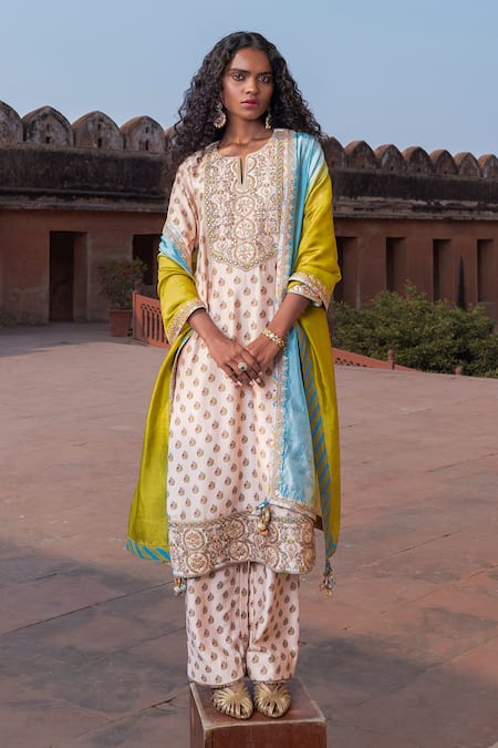 Punit Balana Floral Print Kurta Pant Set 