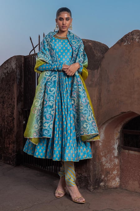 Punit Balana Regal Noor Printed Anarkali Set 