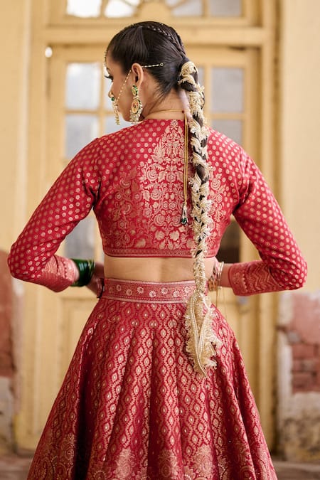 Safaa Subhanallah Zari Work Bridal Lehenga Set 