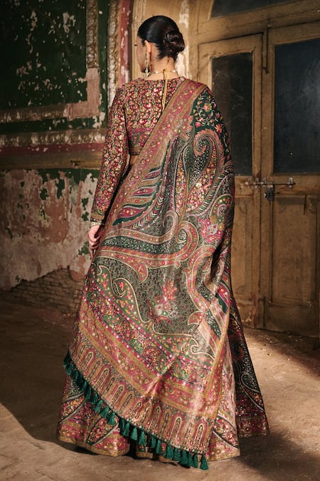 Safaa Dilkash Nazara Woven Lehenga Set 