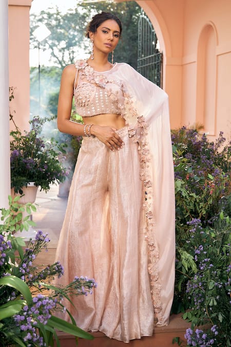 Shreeka Embroidered Cape & Sharara Set 