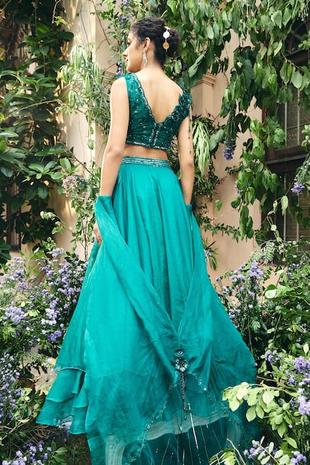 Shreeka Tonal Embroidered Lehenga Set 