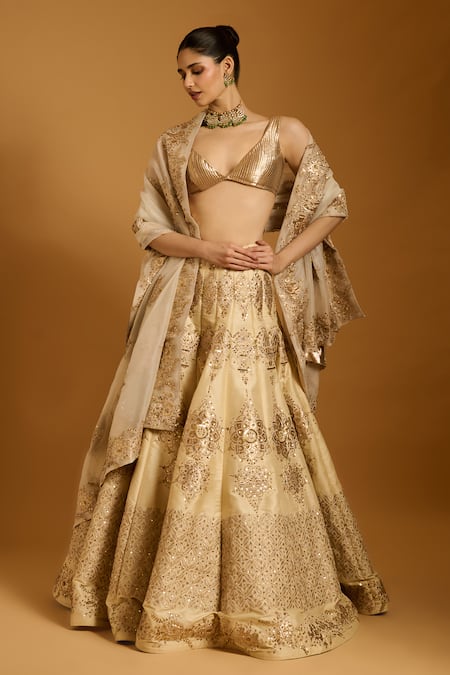 Siddartha Tytler Sequin Embroidered Lehenga Set 