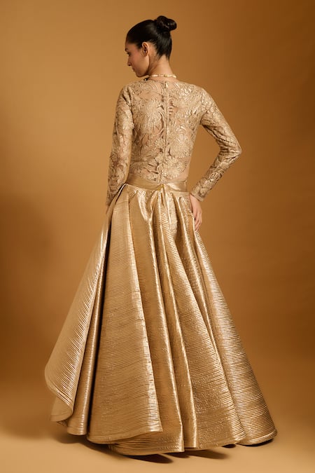 Siddartha Tytler Applique Embroidered Bodysuit 