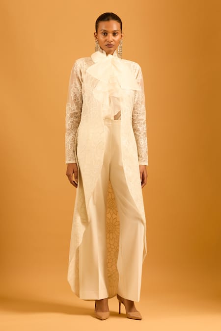 Siddartha Tytler Trifecta Cascade Ruffled Shirt 