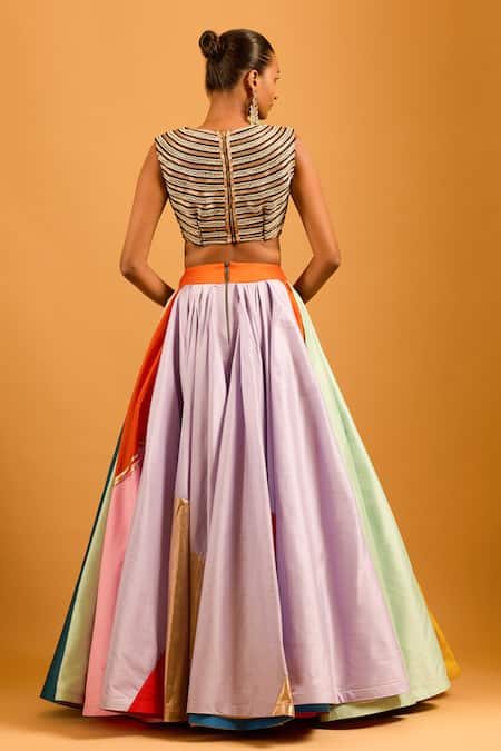 Siddartha Tytler Colorblock Skirt