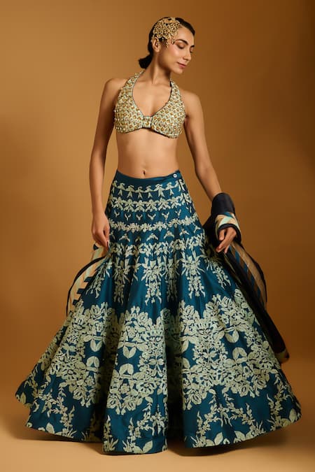 Siddartha Tytler Threadwork Embroidered Lehenga Set