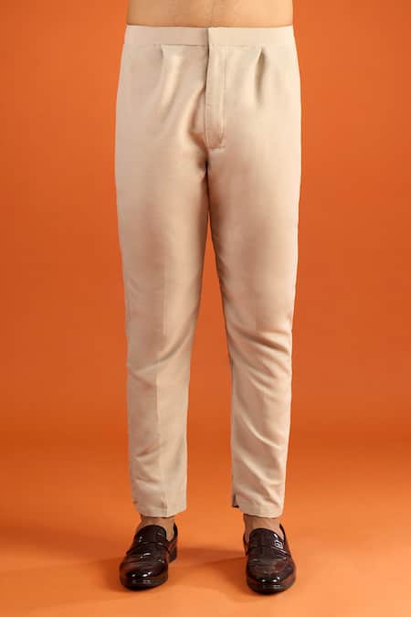 Shop_Arihant Rai Sinha_Grey Embroidery, Zari Sleeveless Bundi Kurta Set 