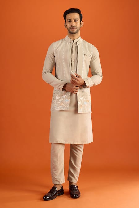Arihant Rai Sinha Sleeveless Bundi Kurta Set 