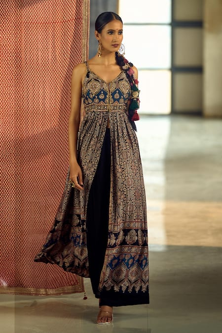 Samyukta Singhania Floral Print Anarkali Palazzo Set 