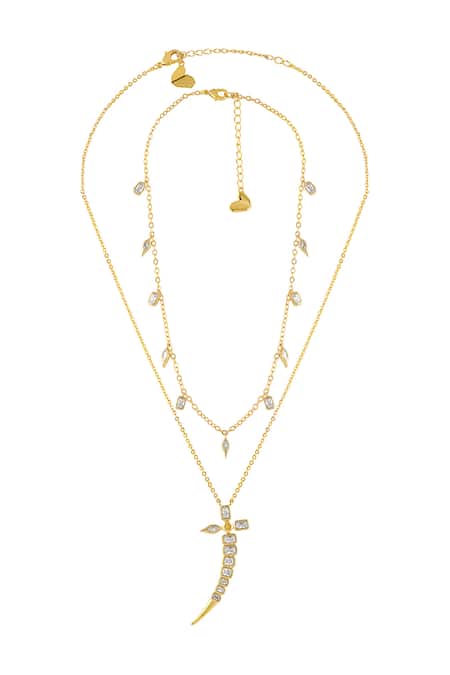 Isharya Moves Like Dagger Necklace - 2 Pcs 