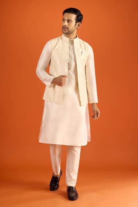 Arihant Rai Sinha Full Sleeve Kurta & Waistcoat Set 