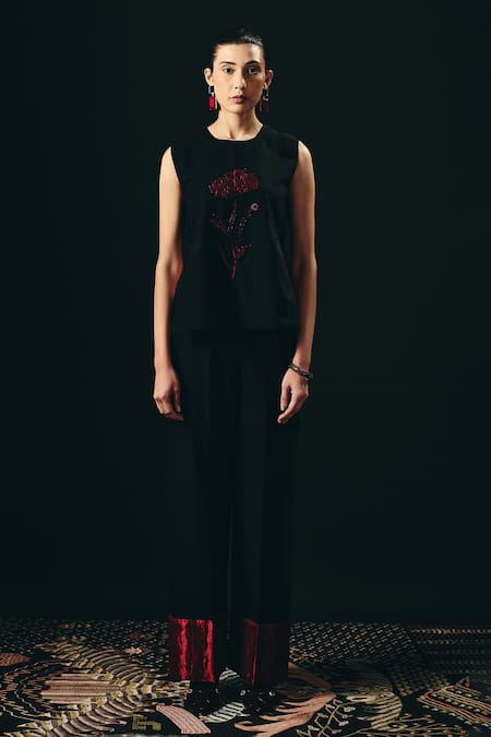 Shimona Rouge Sleeveless Top & Pant Set 