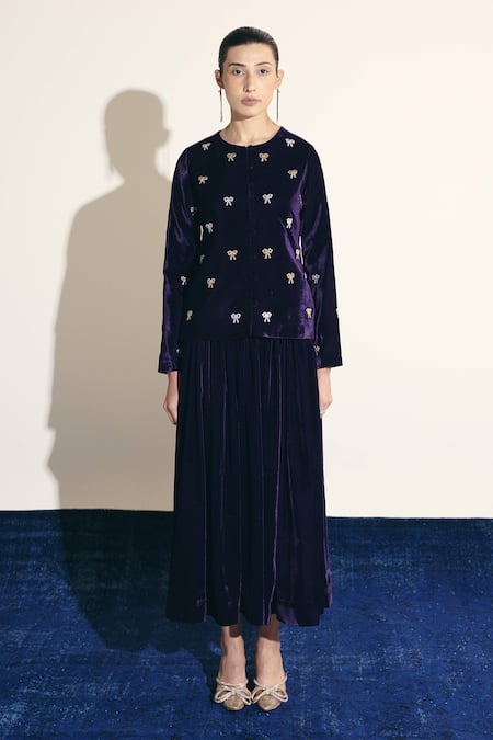 Shimona Imperial Bow Jacket & Skirt Set 