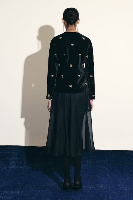 Shimona Velvet Bow Jacket 