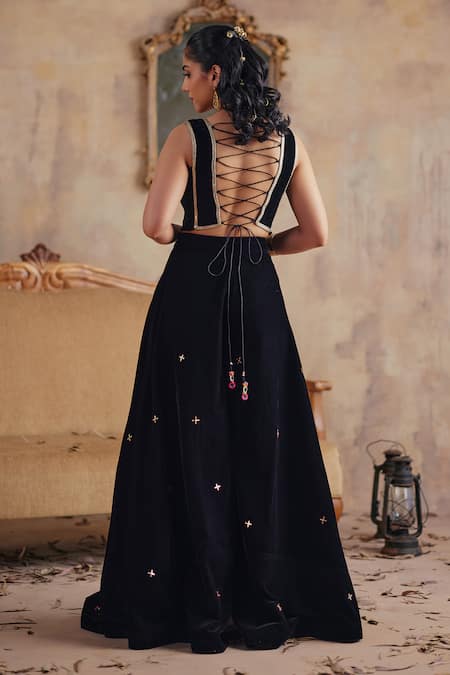 Ajiesh Oberoi Chandni Emboidered Top & Sharara Set 