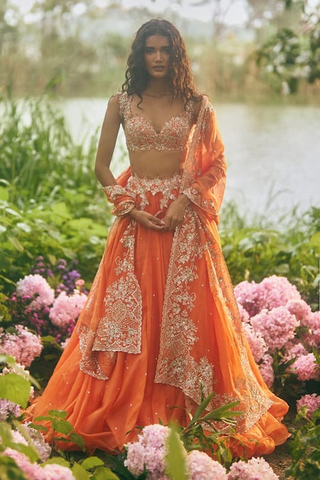 Anushree Reddy Embroidered Skirt Set 